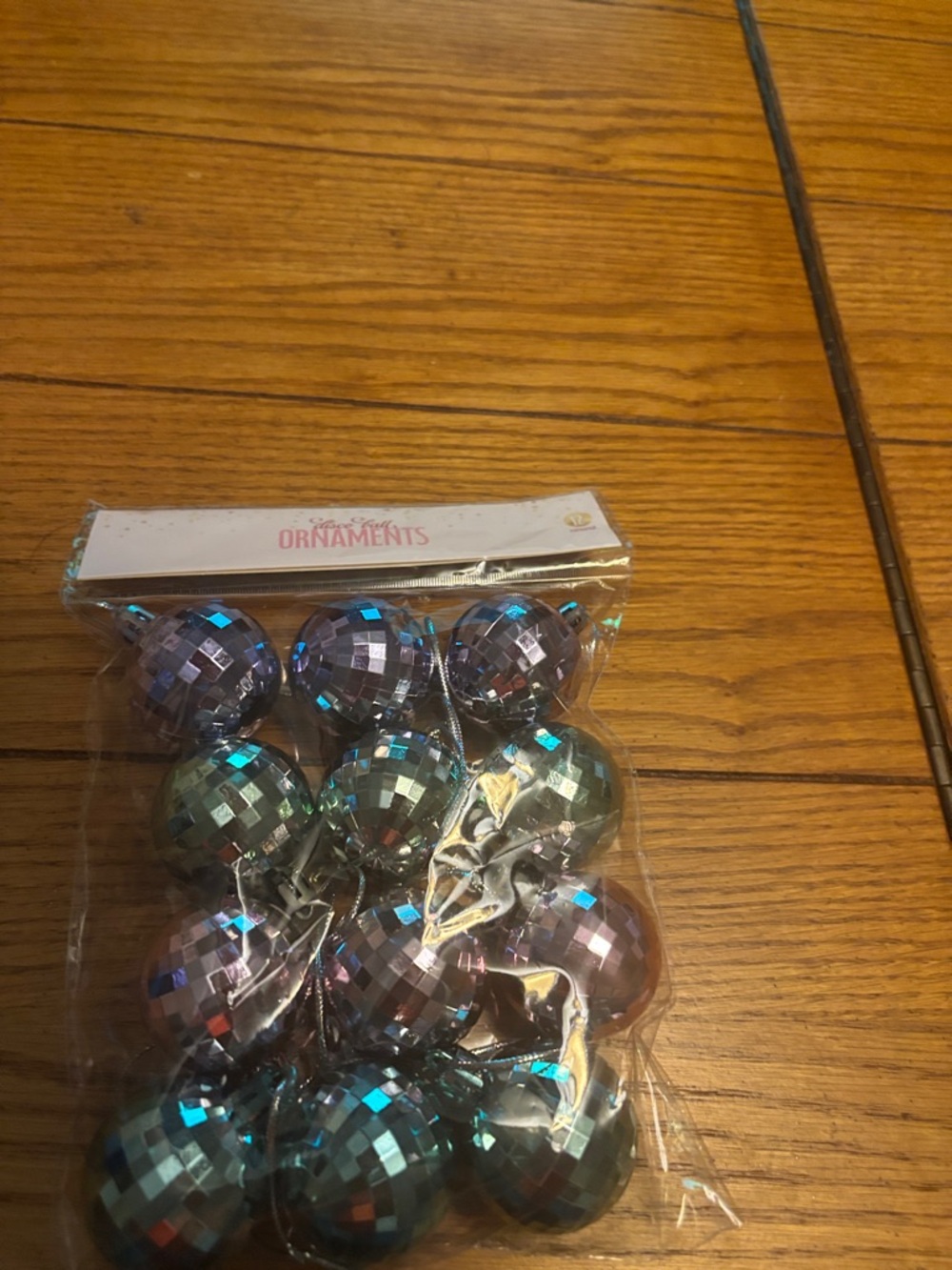 Iridescent Disco Ball Christmas Ornaments - Multi Color
